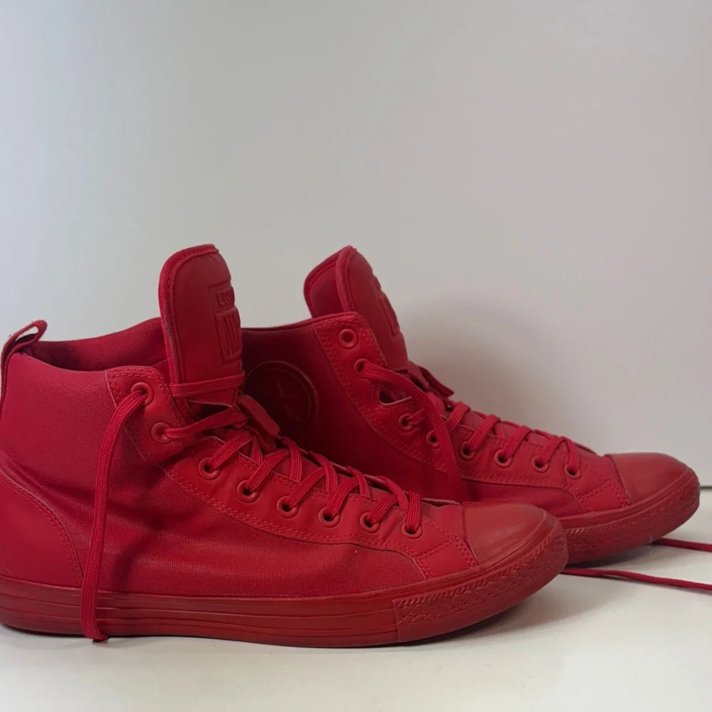 Converse All Star Bold Red High-Tops - Picture 4 of 8
